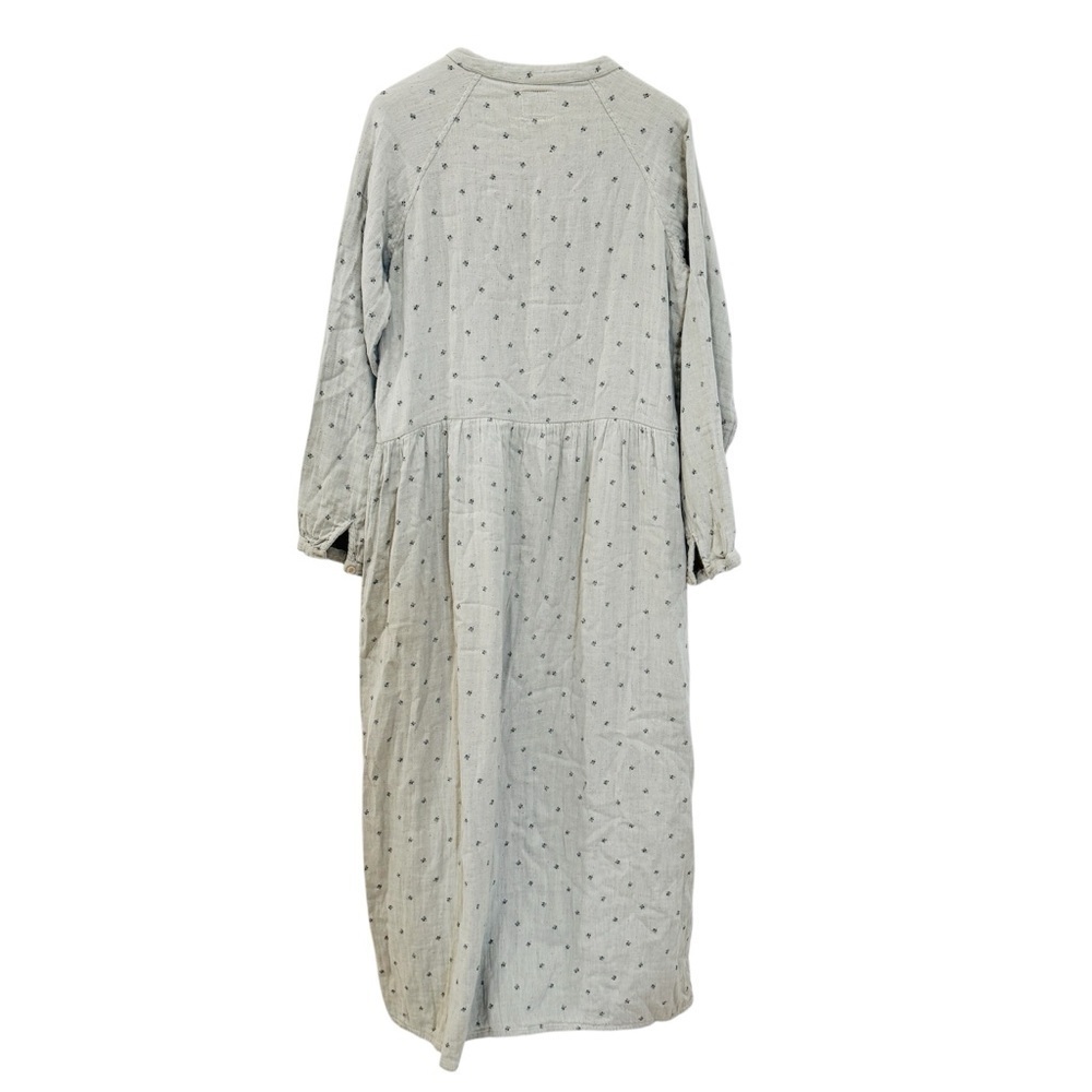 Bsbee Acme 100% Cotton Light Grey Long Sleeve Dress View 4
